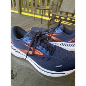 Brooks Adrenaline GTS Mens Running‎ Shoes Sneakers Blue Orange 12 Medium D